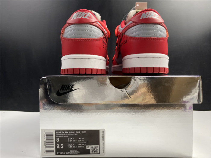 OFF-WHITE x Dunk Low ‘University Red’ CT0856-600